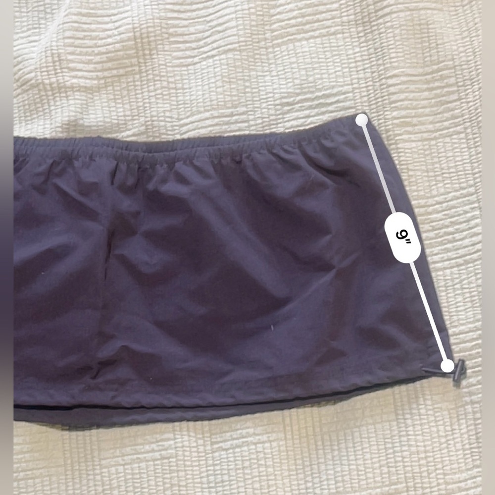 VANS Riley Parachute Nylon Bungee Cord Strapless Crop Tube Top Black XL NWT - Picture 8 of 8